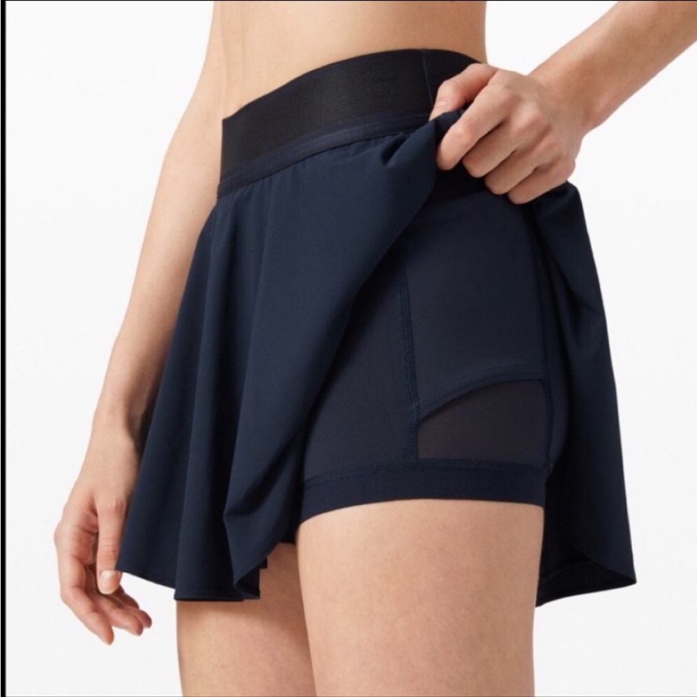 NWT - Lululemon Court Rival HR Skirt Navy Sz.6 Tall - Picture 8 of 9